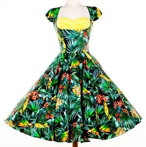Pinup Couture Alfreda Parrot Dress SM
